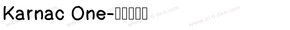 Karnac One字体转换